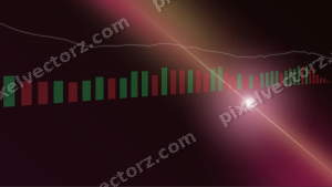 Leuchtender Neon Diagramm Hintergrund in Rosa und Grün
