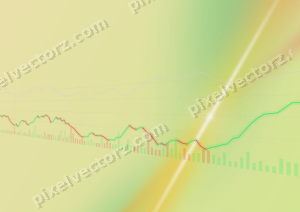Zarter Pastell Diagramm Hintergrund in Rot und Orange