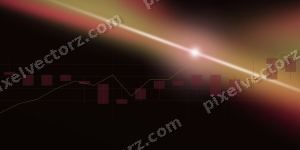 Leuchtender Neon Diagramm Hintergrund in Rosa und Rot