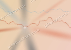 Zarter Pastell Diagramm Hintergrund in Orange und Türkis