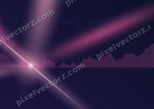 Leuchtender Neon Diagramm Hintergrund in Rosa und Blau