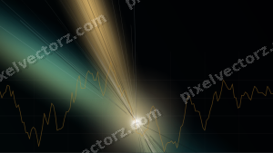Leuchtender Neon Diagramm Hintergrund in Bernstein und Petrol