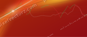 Leuchtender Neon Diagramm Hintergrund in Orange und Bernstein