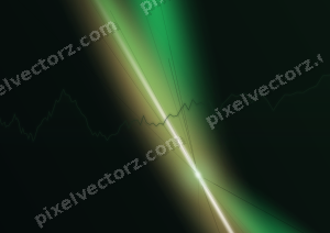 Leuchtender Neon Diagramm Hintergrund in Grün und Bernstein