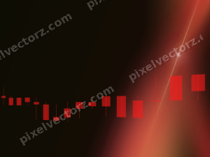 Leuchtender Neon Diagramm Hintergrund in Rot und Orange